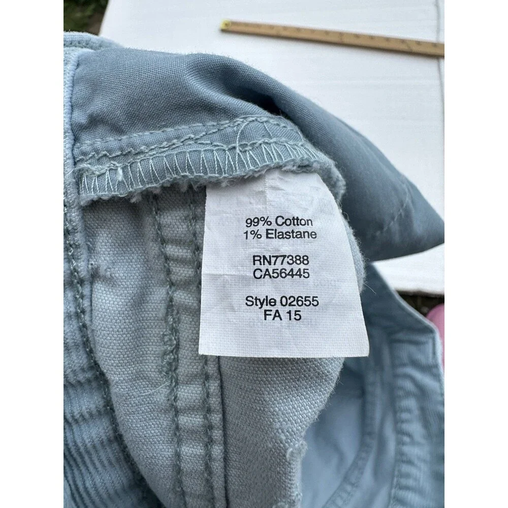 J. Crew Toothpick Corduroy Pants Size 29 Light Blue Mid Rise Skinny Stretch